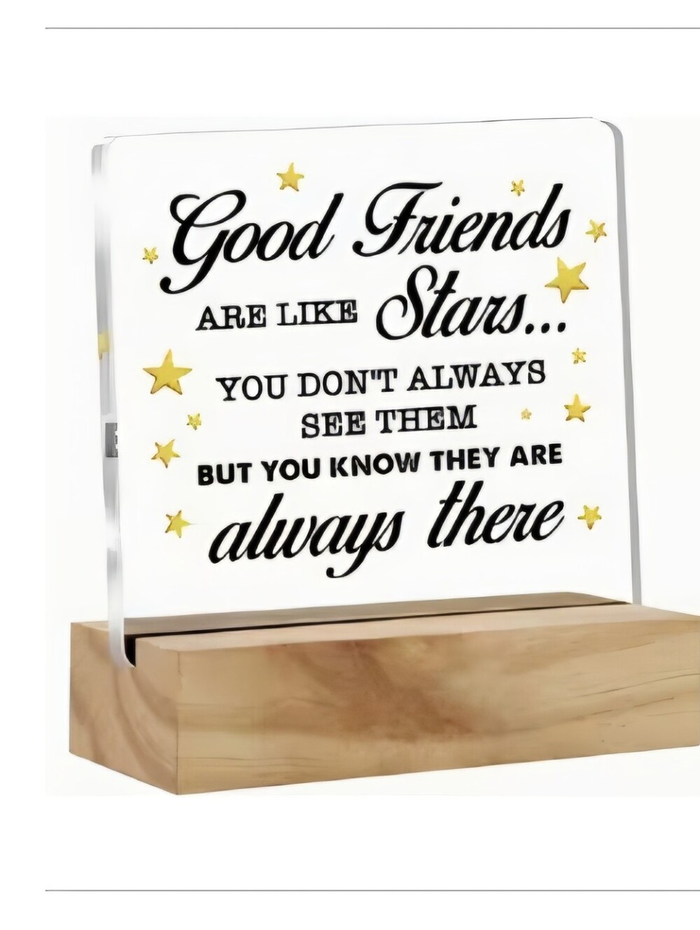 New 2D Flat, FRIEND Appreciation Gift, Acrylic Plaque Appreciation Sign